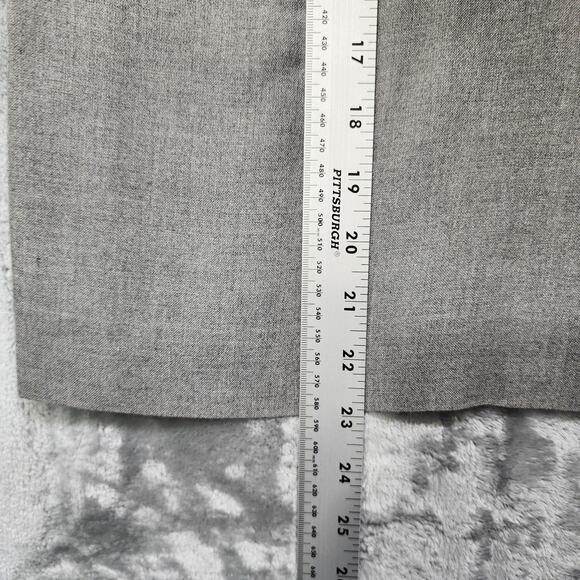Vintage Liz Claiborne Skirt Womens 4 Gray Pencil Faux Wrap Lined Office Back Zip - Picture 9 of 10